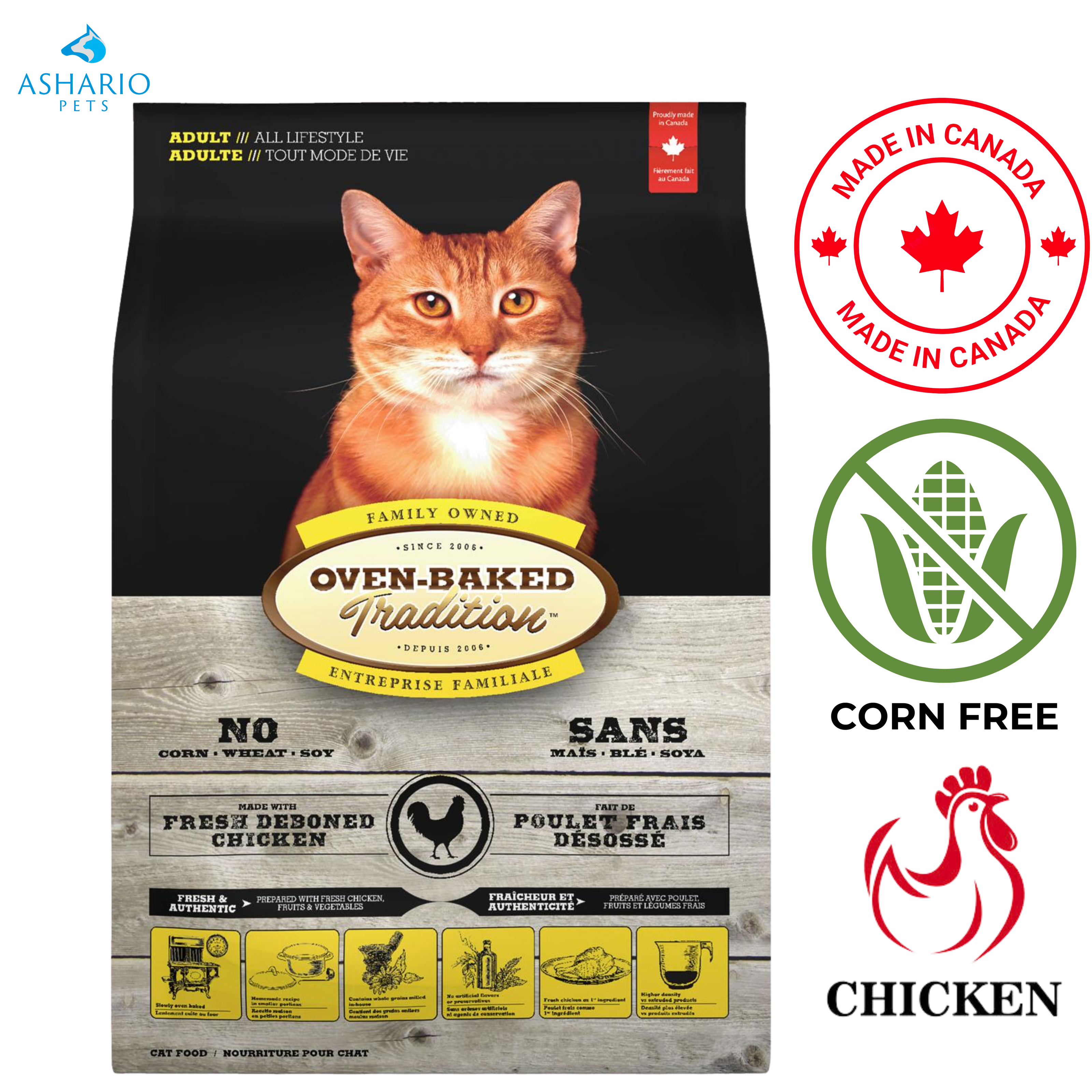 Oven-Baked Tradition - Adult Chicken Dry Cat Food