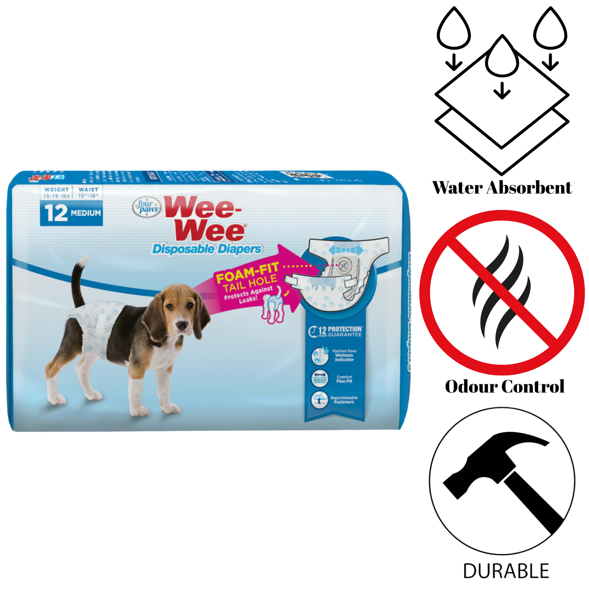 Four Paws - Wee-Wee Disposable Diapers