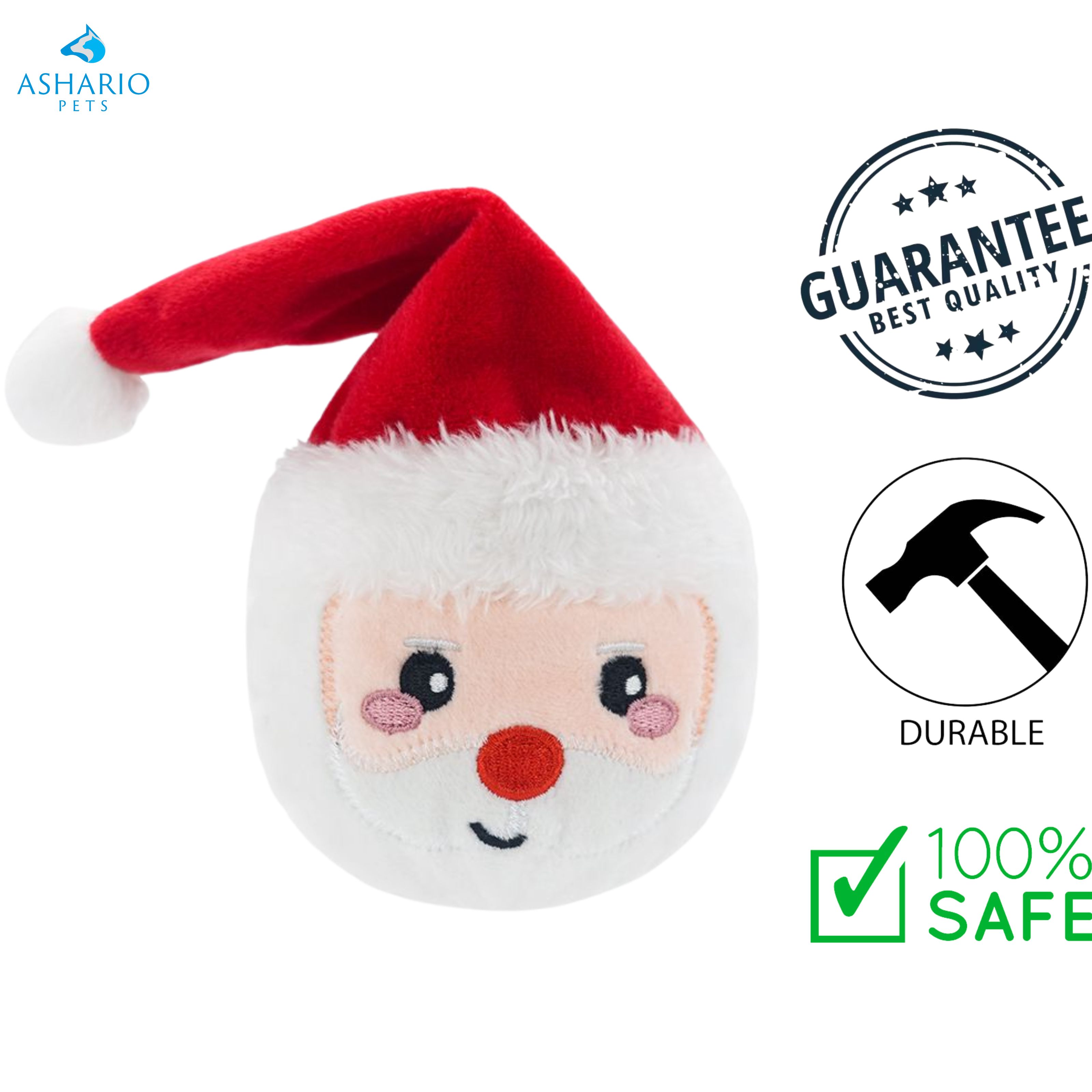 HugSmart - Happy Woofmas Super Ball Dog Toy