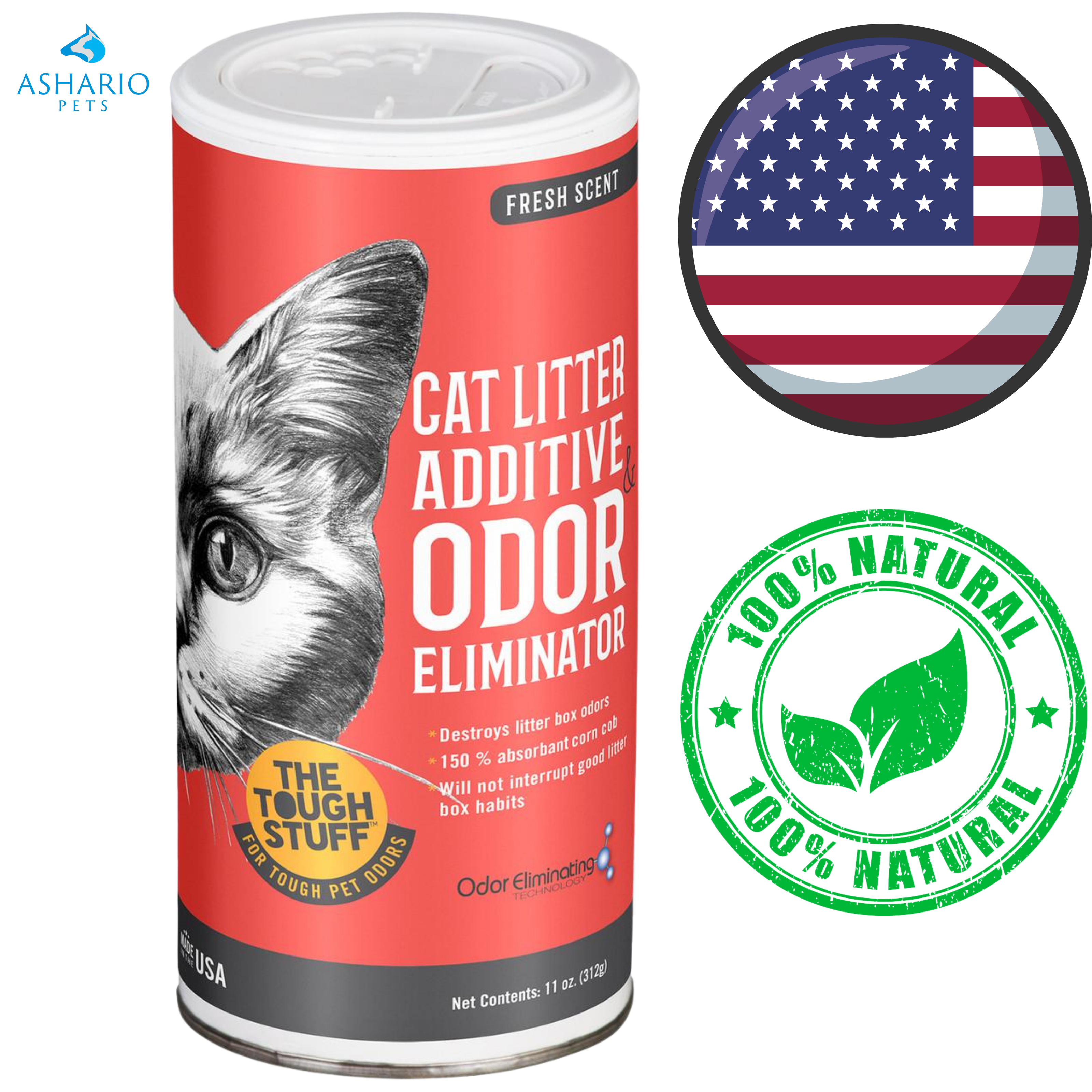 NILodor - Natural Touch Cat Litter Deodorizing Additive
