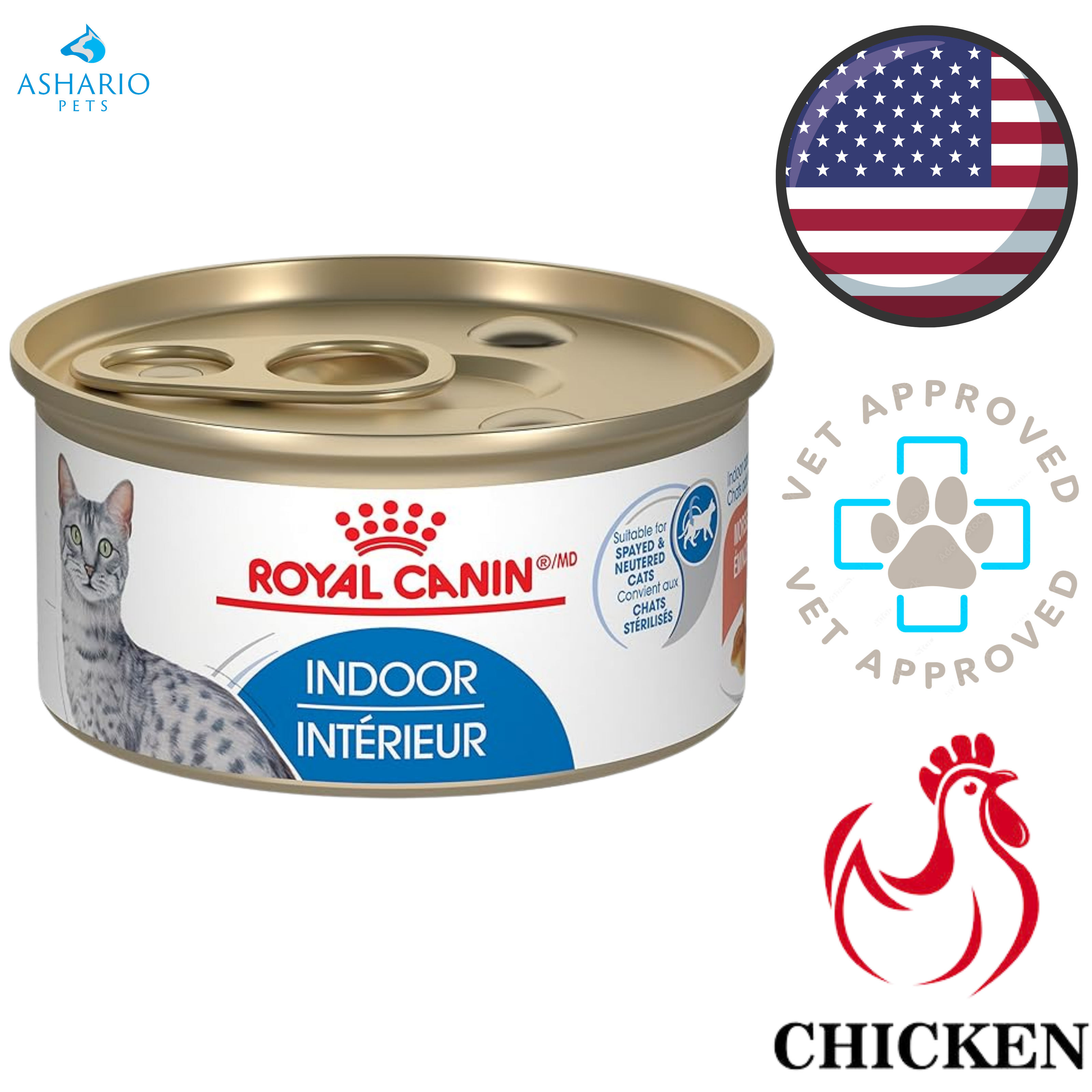 Royal Canin - Indoor Morsels In Gravy Adult Canned Cat Food