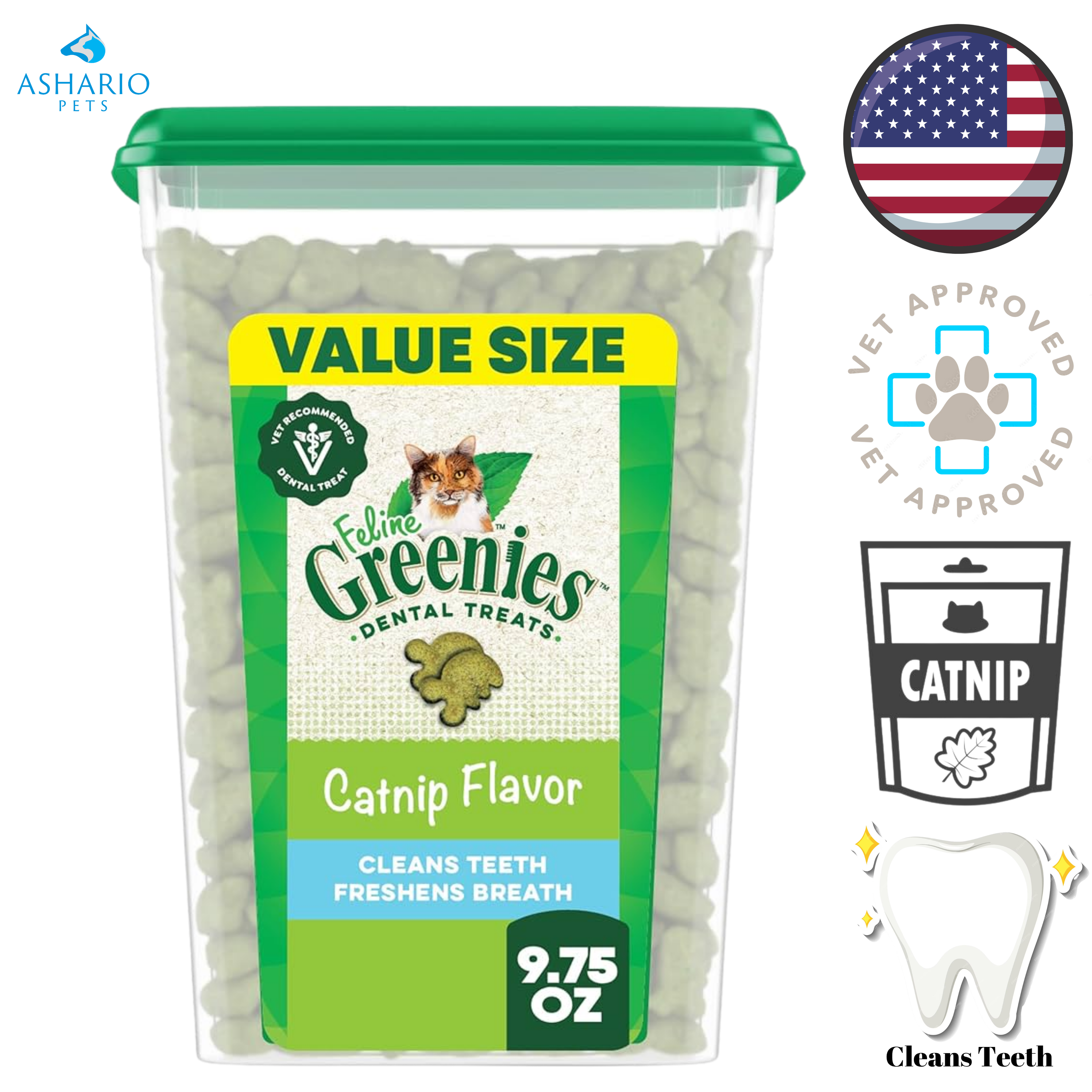 Greenies - Catnip Dental Cat Treats