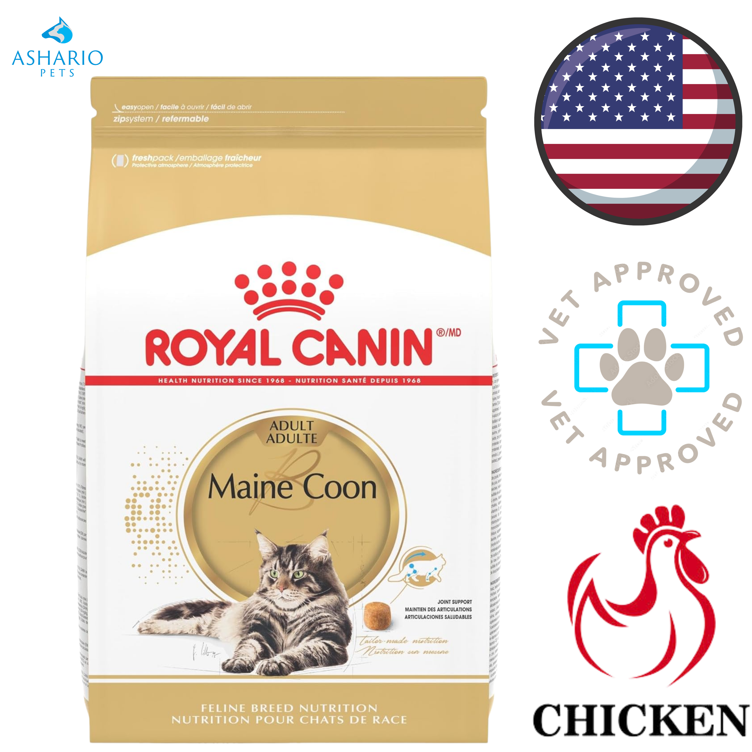 Royal Canin - Breed Health Nutrition Maine Coon Adult Dry Cat Food