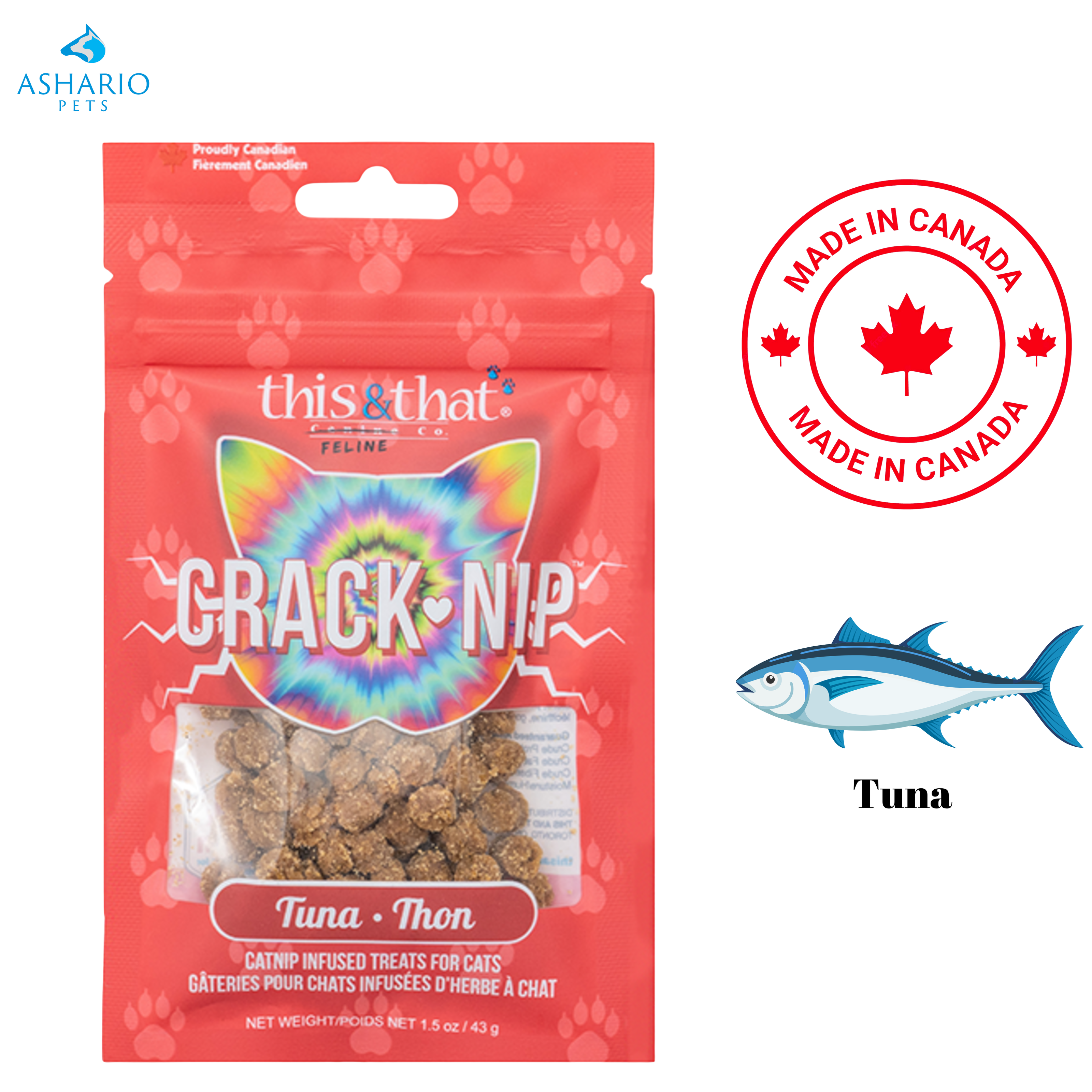 This & That - Crack-Nip Tuna Catnip Cat Treats