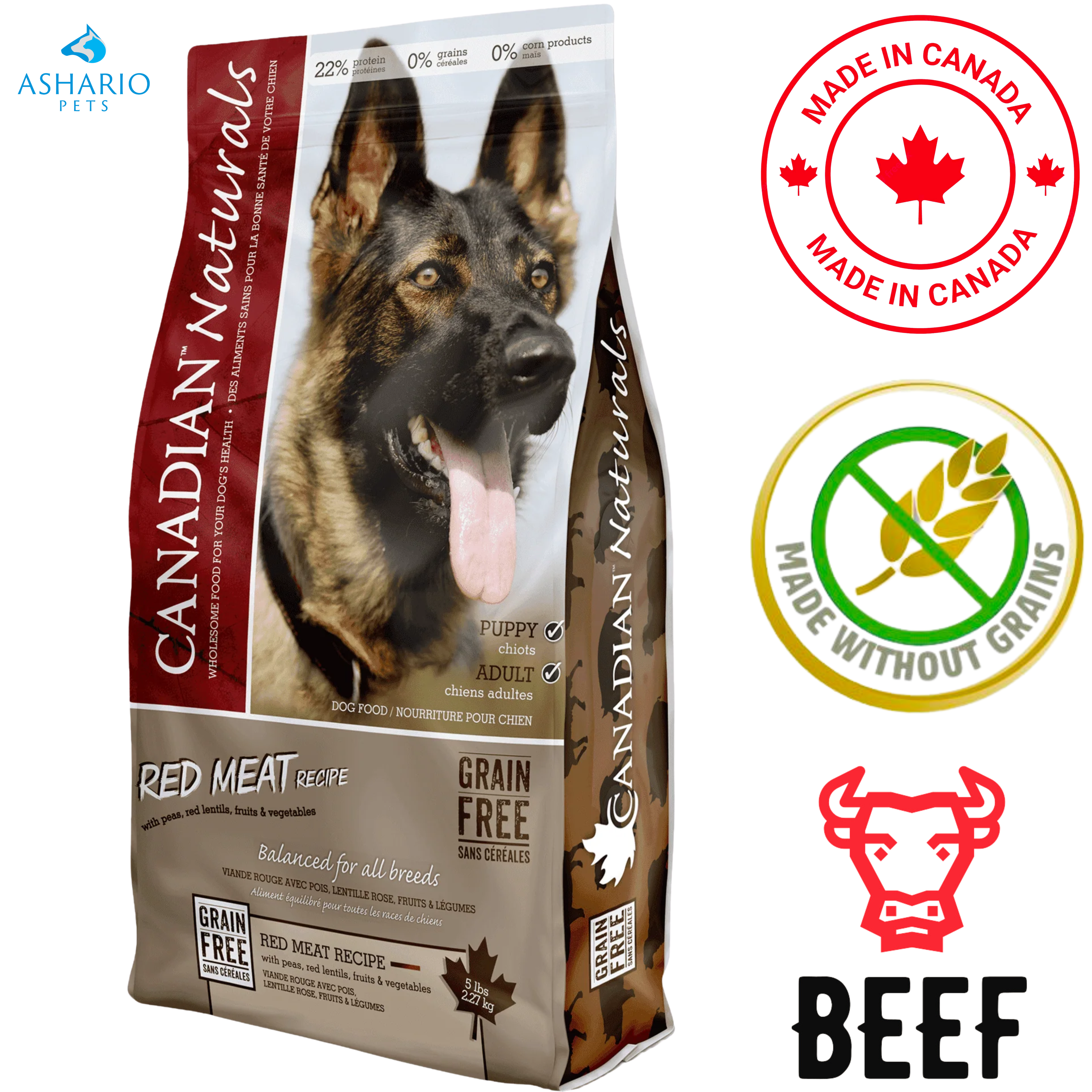 Canadian Naturals - Grain Free Red Meat Dry Dog Food