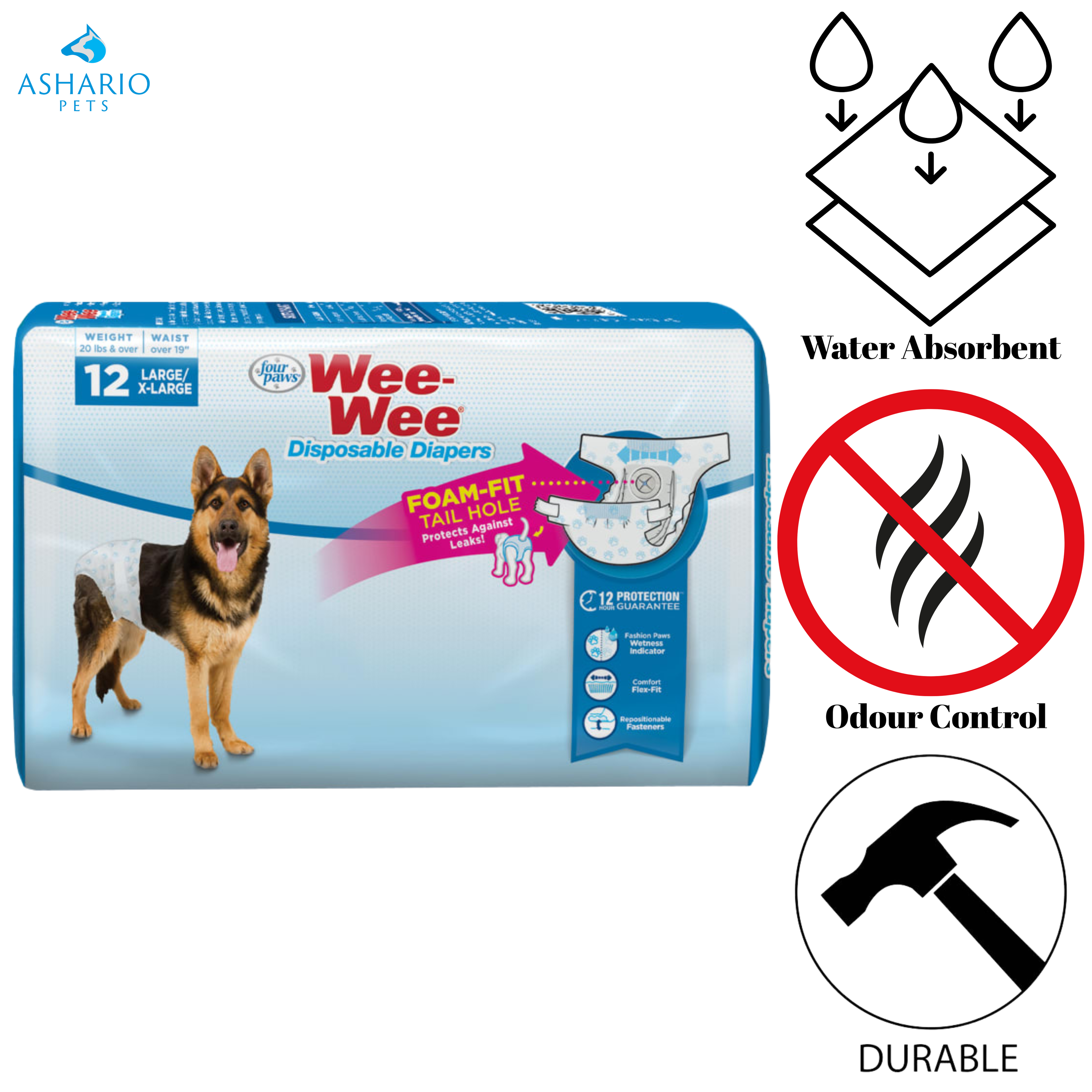 Four Paws - Wee-Wee Disposable Diapers
