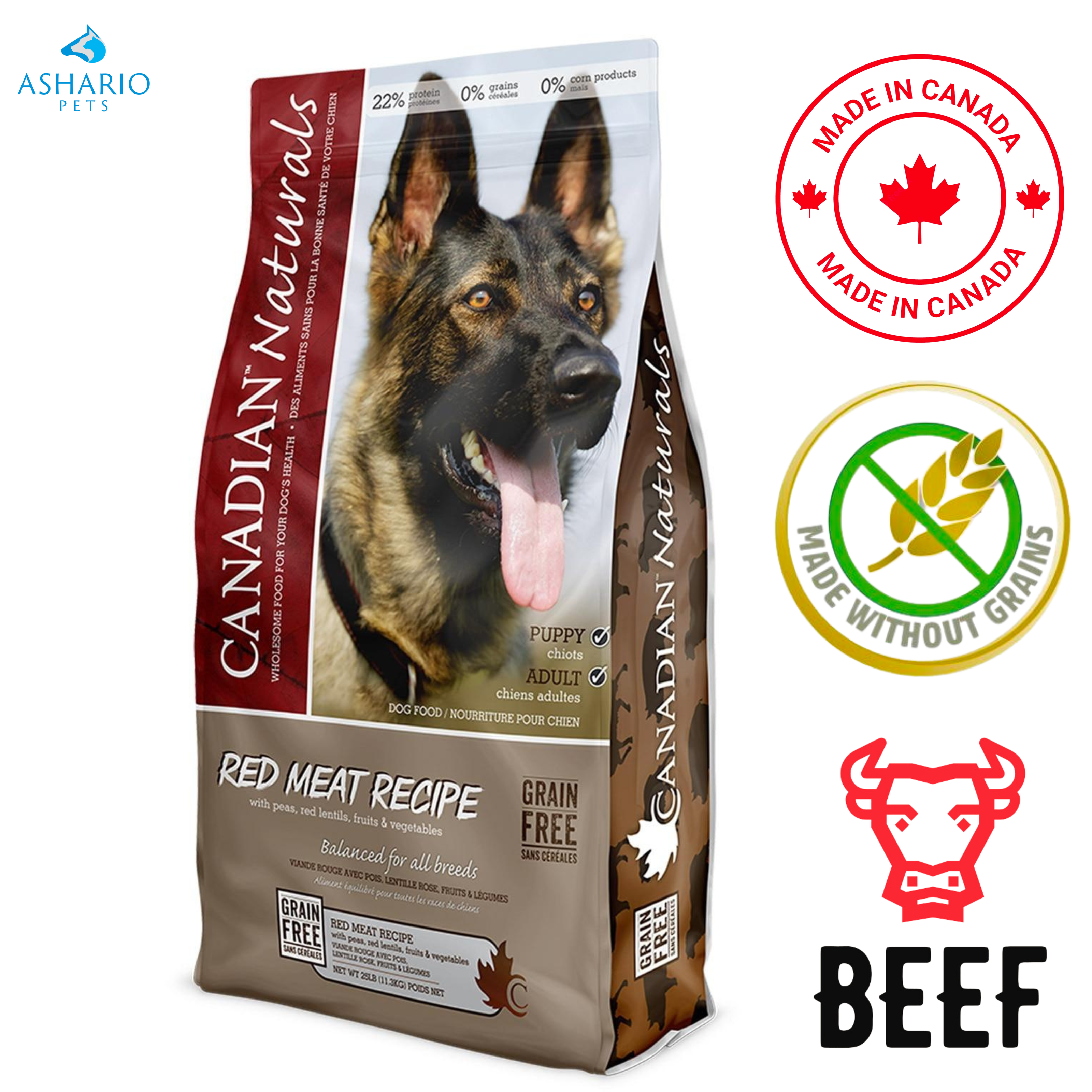 Canadian Naturals - Grain Free Red Meat Dry Dog Food