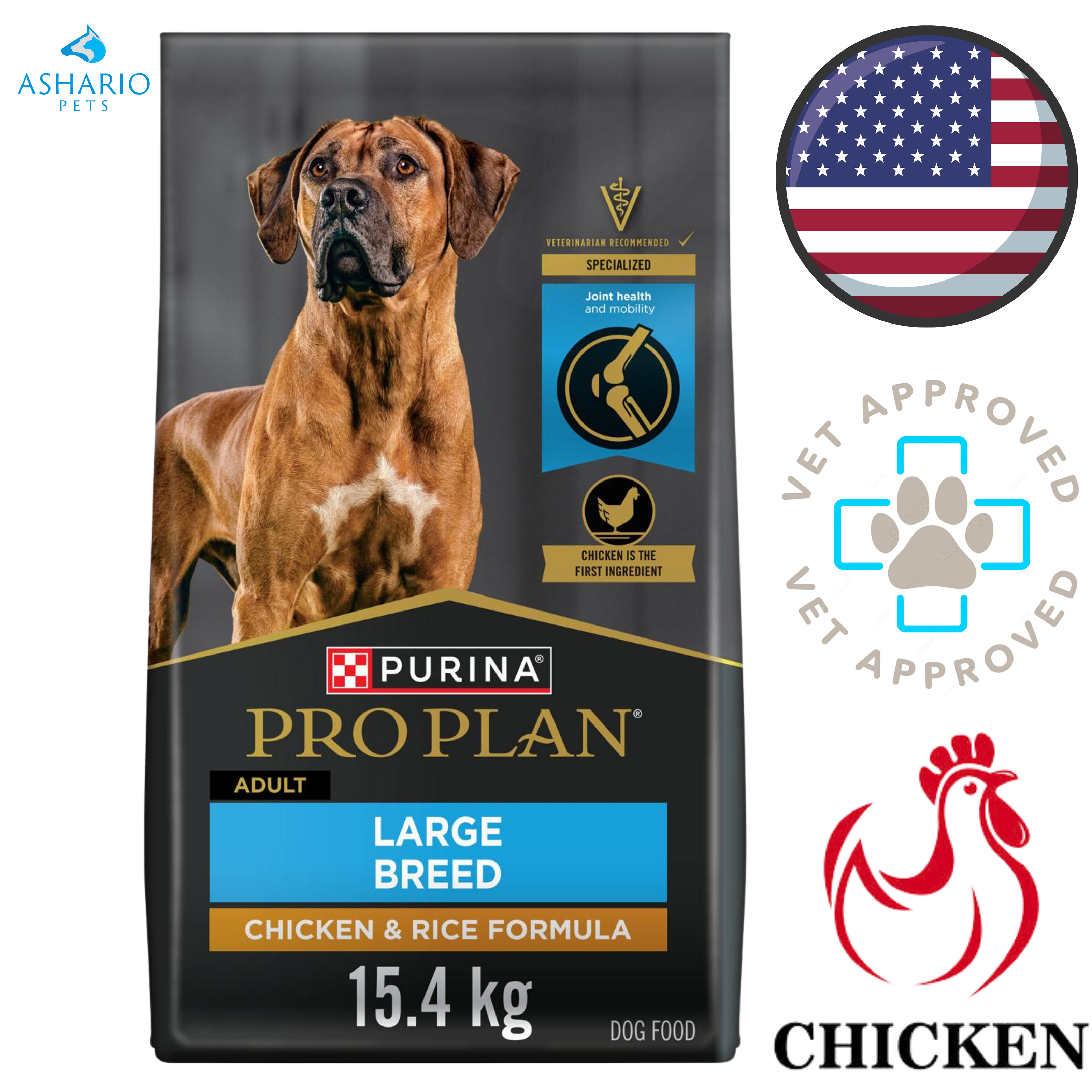 Purina - Pro Plan Specialized Shredded Blend Large Breed Chicken & Rice Dry Dog Food