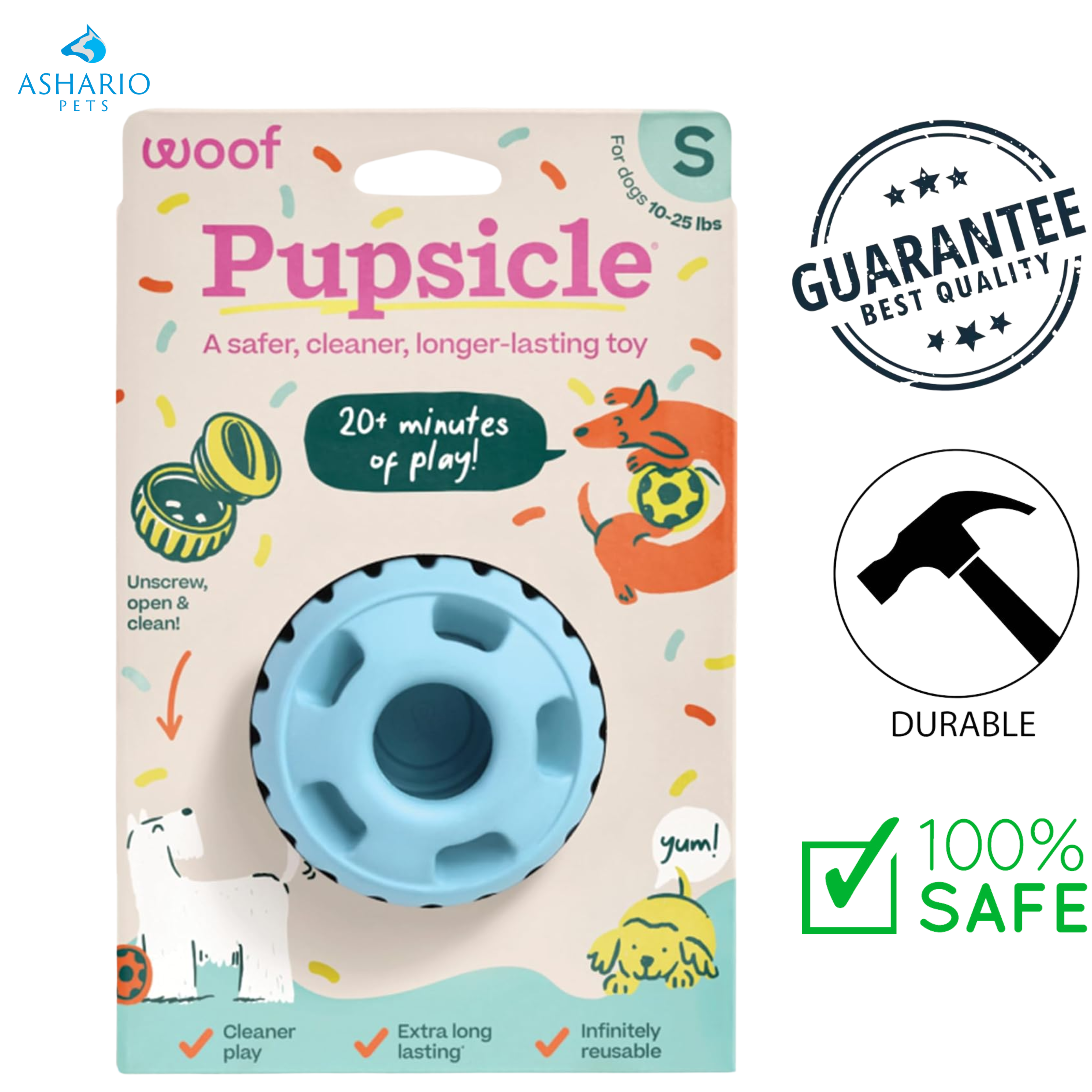 Woof - Pupsicle Blue Dog Toy