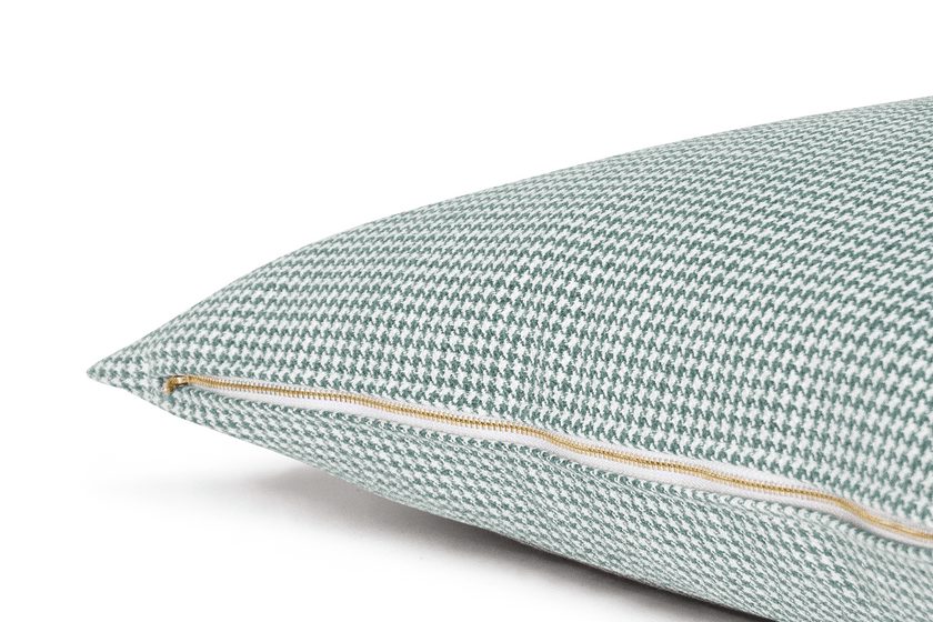 Pewter Houndstooth Cushion Cover