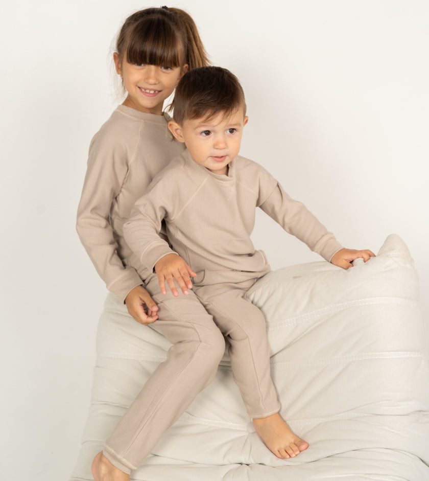 Bamboo Fleece Sweatshirt (Taupe)