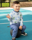 Bamboo Fleece Sweatshirt (Puzzle Pals Print)