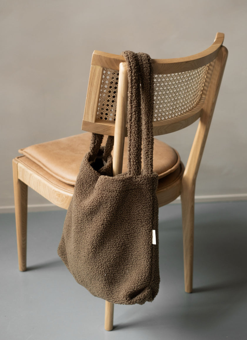 Sac fourre-tout en teddy | Doublure polar | Aimanté
