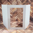 Rectangle Window Tri Fold White Card Bases - 4.25 x 5.5
