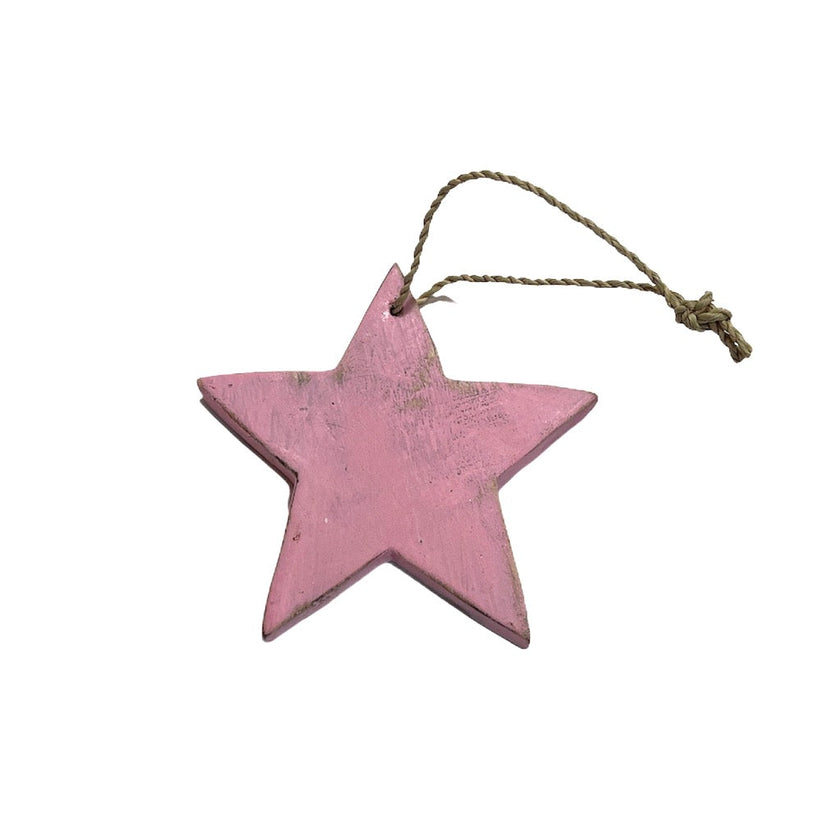 Single Wooden Star Decoration
