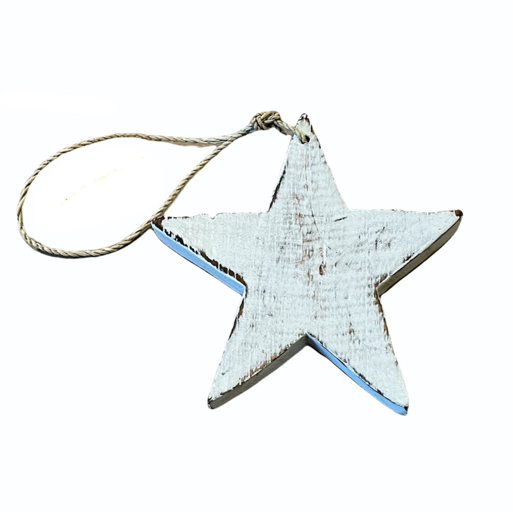 Single Wooden Star Decoration