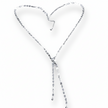 Disc Chain Necklace With Double Drop In Silver Plate