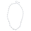 Delicate Disc & Chain Necklace In Silver Plate