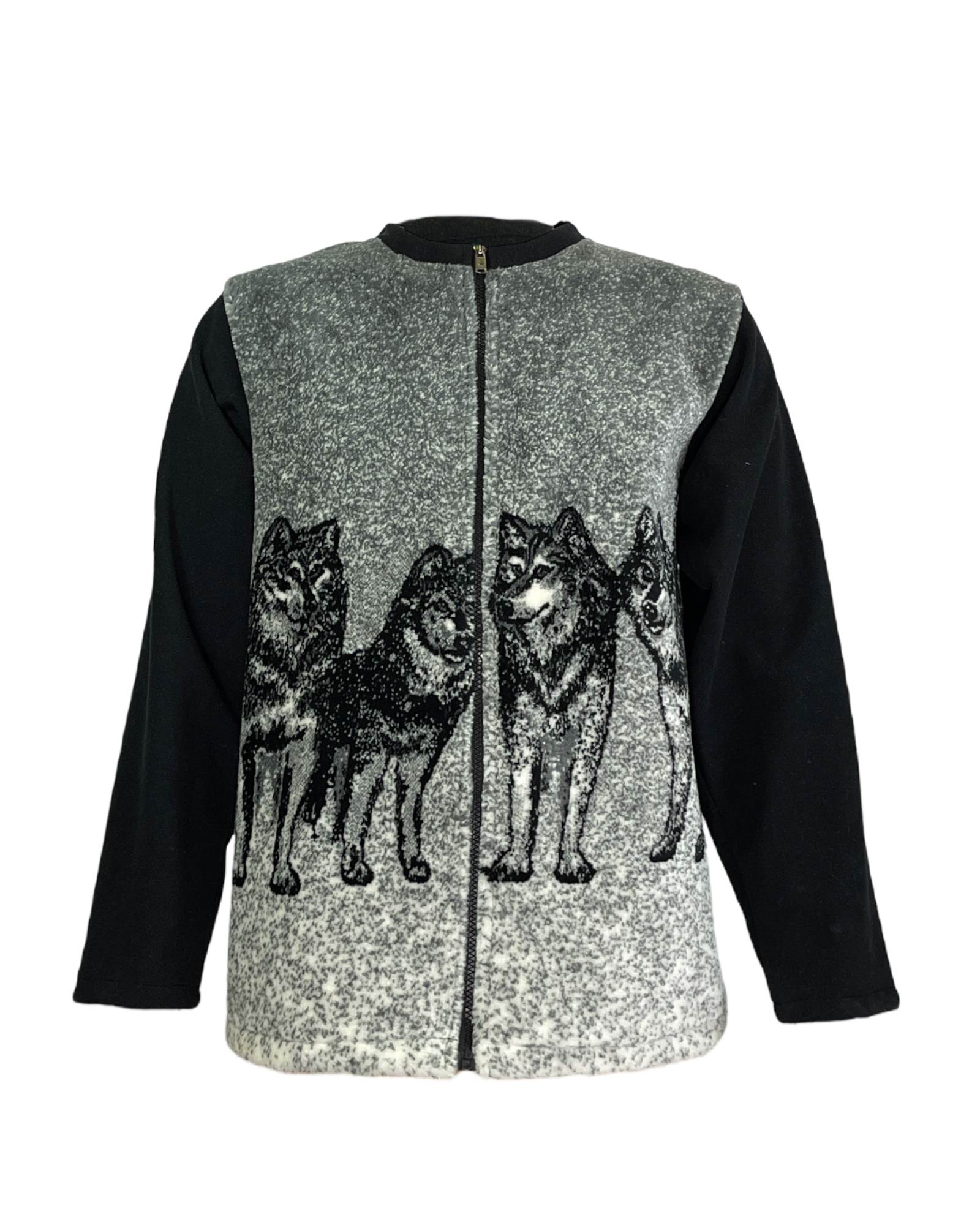 Unisex Adaptive Open-Back Fleece Zip Jacket