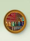 Zig-Zag Round Wall Mirror