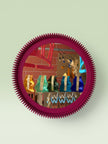 Zig-Zag Round Wall Mirror