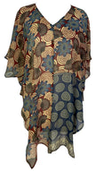 PRG7107 Sheer Avatar Pure Silk Waterfall Top
