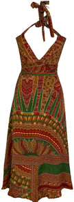 PRC7232 Avatar Pure Silk Maxi Dress with Belt