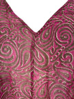 PRG7089 Sheer Avatar Pure Silk Waterfall Top