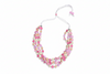 Resin & Glass Bead Disc Necklace
