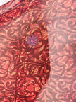 PRG7480 Sheer Avatar Pure Silk Short Kaftan Tunic without Slits
