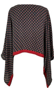 KERRI  PRC7842 Avatar Pure Silk Kimono-Sleeved Top