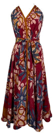PRC7690 Avatar Pure Silk Maxi Dress with Belt