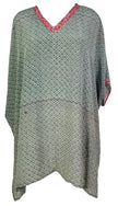 PRC7467 Avatar Pure Silk Short Kaftan Tunic with Slits