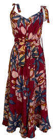 PRC7690 Avatar Pure Silk Maxi Dress with Belt