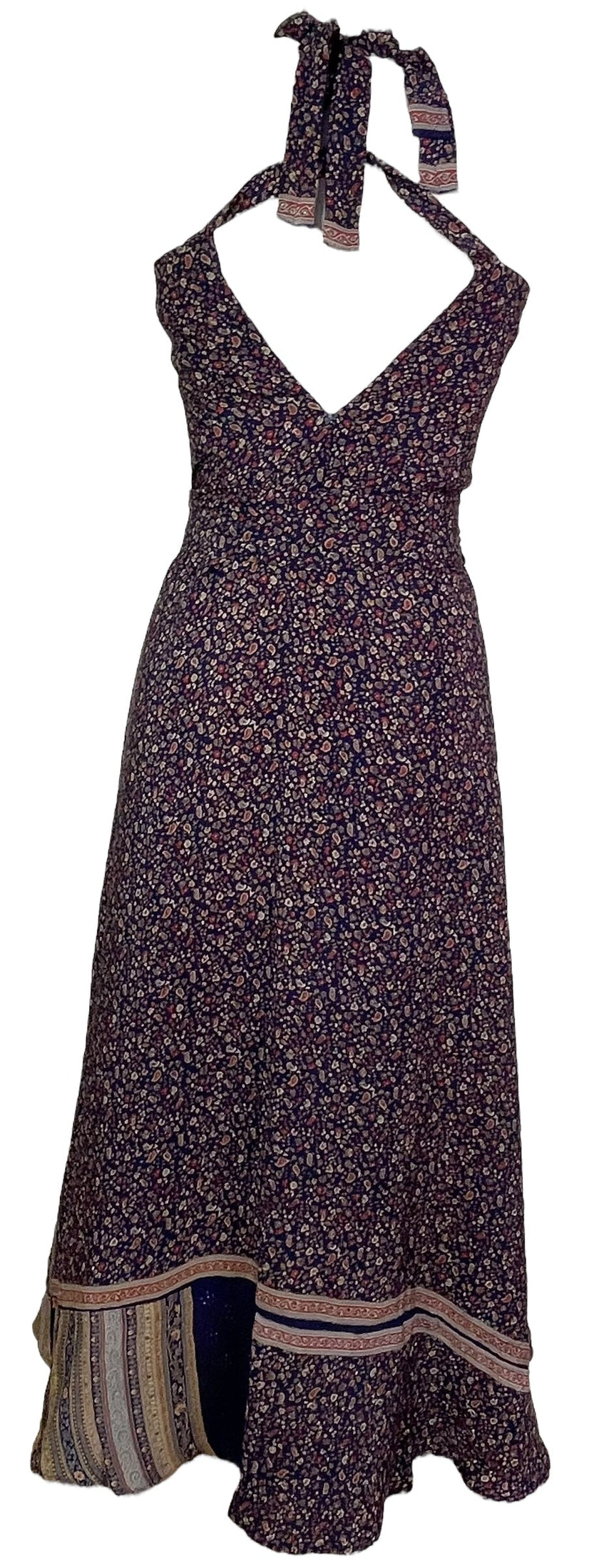 PRC7665 Avatar Pure Silk Maxi Dress with Belt