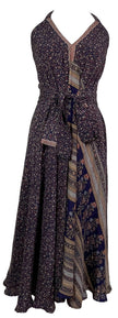 PRC7665 Avatar Pure Silk Maxi Dress with Belt