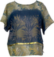 PRG5512 Sheer Avatar Pure Silk Boxy Top