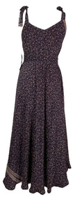 PRC7665 Avatar Pure Silk Maxi Dress with Belt