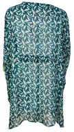 PRG7490 Sheer Avatar Pure Silk Kimono-Sleeved Jacket with Belt