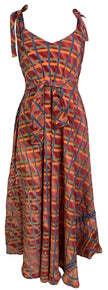 PRC7249 Avatar Pure Silk Maxi Dress with Belt