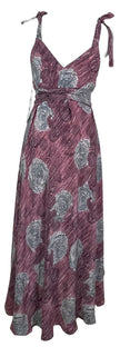 PRC7760 Avatar Pure Silk Maxi Dress with Belt
