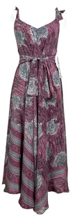 PRC7760 Avatar Pure Silk Maxi Dress with Belt