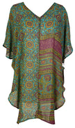 PRG7062 Sheer Avatar Pure Silk Waterfall Top