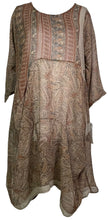 PRG7824 Sheer Avatar Pure Silk Sculptural Long Tunic Dress