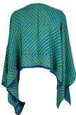 KERRI  PRC6571B Avatar Pure Silk Capelet Poncho