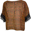 PRG6035 Sheer Avatar Pure Silk Boxy Top
