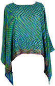 KERRI  PRC6571B Avatar Pure Silk Capelet Poncho