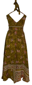 PRC7252 Avatar Pure Silk Maxi Dress with Belt