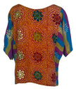 PRC6415 Avatar Pure Silk Side Slit Top