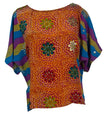 PRC6415 Avatar Pure Silk Side Slit Top
